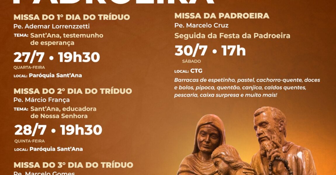 Vem aí… a FESTA DA PADROEIRA 2022!